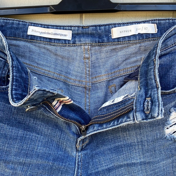 Anthropologie Distressed Cropped Boyfriend Jeans - Picture 4 of 5